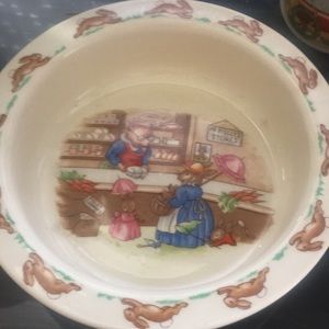 Bunnykins Flatware 2 dishes and cup 2 handles